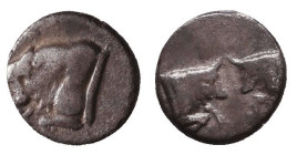 Greek Obol, Ca. 350-300 BC. AR. Reference: 

Condition: Very Fine 

 Weight: 0.3 gr Diameter: 7.5 mm