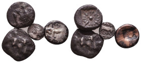 Lot of Greek Obols, Ca. 350-300 BC. AR. Reference: 

Condition: Very Fine 

 Weight: 2.6 gr Diameter: lot