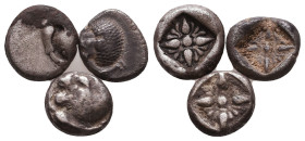 Lot of Greek Obols, Ca. 350-300 BC. AR. Reference: 

Condition: Very Fine 

 Weight: 3.3 gr Diameter: lot