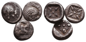 Lot of Greek Obols, Ca. 350-300 BC. AR. Reference: 

Condition: Very Fine 

 Weight: 3.4 gr Diameter: lot
