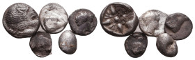 Lot of Greek Obols, Ca. 350-300 BC. AR. Reference: 

Condition: Very Fine 

 Weight: 2.3 gr Diameter: lot