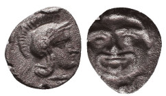 Greek Obols, Ca. 350-300 BC. AR. Reference: 

Condition: Very Fine 

 Weight: 0.8 gr Diameter: 9.6 mm