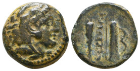 Greek Coins. 4th - 3rd century B.C. AE Reference: 

Condition: Very Fine

 Weight: 6.5 gr Diameter: 18 mm