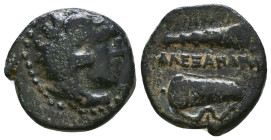 Greek Coins. 4th - 3rd century B.C. AE Reference: 

Condition: Very Fine

 Weight: 5.1 gr Diameter: 19 mm