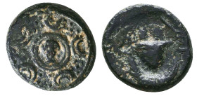 Greek Coins. 4th - 3rd century B.C. AE Reference: 

Condition: Very Fine

 Weight: 2.1 gr Diameter: 13 mm