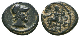 Greek Coins. 4th - 3rd century B.C. AE Reference: 

Condition: Very Fine

 Weight: 1.9 gr Diameter: 14 mm