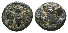 Greek Coins. 4th - 3rd century B.C. AE Reference: 

Condition: Very Fine

 Weight: 1.3 gr Diameter: 11 mm