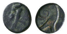Greek Coins. 4th - 3rd century B.C. AE Reference: 

Condition: Very Fine

 Weight: 1 gr Diameter: 10 mm