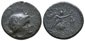 Greek Coins. 4th - 3rd century B.C. AE Reference: 

Condition: Very Fine

 Weight: 6.9 gr Diameter: 20 mm