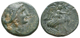 Greek Coins. 4th - 3rd century B.C. AE Reference: 

Condition: Very Fine

 Weight: 4.2 gr Diameter: 19 mm