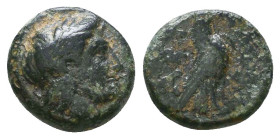 Greek Coins. 4th - 3rd century B.C. AE Reference: 

Condition: Very Fine

 Weight: 1.4 gr Diameter: 10.6 mm