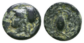 Greek Coins. 4th - 3rd century B.C. AE Reference: 

Condition: Very Fine

 Weight: 1.3 gr Diameter: 10.8 mm