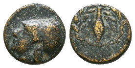 Greek Coins. 4th - 3rd century B.C. AE Reference: 

Condition: Very Fine

 Weight: 1.3 gr Diameter: 10.8 mm