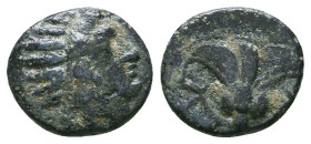 Greek Coins. 4th - 3rd century B.C. AE Reference: 

Condition: Very Fine

 Weight: 1.4 gr Diameter: 11.4 mm