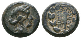 Greek Coins. 4th - 3rd century B.C. AE Reference: 

Condition: Very Fine

 Weight: 4.8 gr Diameter: 14.4 mm