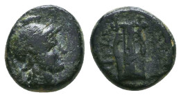 Greek Coins. 4th - 3rd century B.C. AE Reference: 

Condition: Very Fine

 Weight: 1.6 gr Diameter: 10.7 mm
