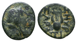 Greek Coins. 4th - 3rd century B.C. AE Reference: 

Condition: Very Fine

 Weight: 0.8 gr Diameter: 11.8 mm