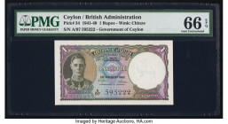 Ceylon Government of Ceylon 1 Rupee 1.3.1949 Pick 34 PMG Gem Uncirculated 66 EPQ. 

HID09801242017

© 2022 Heritage Auctions | All Rights Reserved