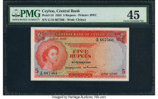 Ceylon Central Bank of Ceylon 5 Rupees 16.10.1954 Pick 54 PMG Choice Extremely Fine 45. 

HID09801242017

© 2022 Heritage Auctions | All Rights Reserv...