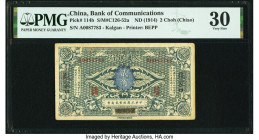 China Bank of Communications, Kalgan 2 Choh (Chiao) ND (1914) Pick 114b S/M#C126-52a PMG Very Fine 30. 

HID09801242017

© 2022 Heritage Auctions | Al...