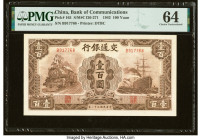China Bank of Communications 100 Yuan 1942 Pick 165 S/M#C126-271 PMG Choice Uncirculated 64. 

HID09801242017

© 2022 Heritage Auctions | All Rights R...
