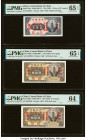 China Central Bank of China 1 Chiao = 20 Coppers; 50 Coopers (2) ND (1928) Pick 168c; 169b (2) Three Examples PMG Gem Uncirculated 65 EPQ (2); Choice ...