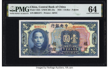 China Central Bank of China, Fukien 1 Dollar 1926 Pick 182b S/M#C305-22a PMG Choice Uncirculated 64. 

HID09801242017

© 2022 Heritage Auctions | All ...