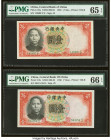 China Central Bank of China 1 Yuan 1936 Pick 212a; 212c Two Examples PMG Gem Uncirculated 66 EPQ; Gem Uncirculated 65 EPQ. 

HID09801242017

© 2022 He...