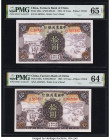 China Farmers Bank of China 10 Yuan 1935 Pick 459a S/M#C290-32 Two Examples PMG Gem Uncirculated 65 EPQ; Choice Uncirculated 64 EPQ. 

HID09801242017
...