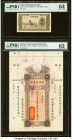 China Mengchiang Bank; Chan Tung Cheng Bank 5 Fen; 10 Dollars ND (1940); 1934 Pick J101a; S92r Issued/Remainder PMG Choice Uncirculated 64; Choice Unc...