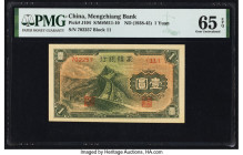 China Mengchiang Bank 1 Yuan ND (1938-45) Pick J104 S/M#M11-10 PMG Gem Uncirculated 65 EPQ. 

HID09801242017

© 2022 Heritage Auctions | All Rights Re...