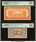 China Chihli Province 1 Yuan; 20 Coppers 1928; 1926 Pick S1241a; S1282 Two Examples PMG Choice Uncirculated 64; Gem Uncirculated 66 EPQ. 

HID09801242...