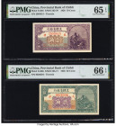 China Provincial Bank of Chihli 10; 20 Cents 1926 Pick S1285; S1286 Two Examples PMG Gem Uncirculated 65 EPQ; Gem Uncirculated 66 EPQ. 

HID0980124201...