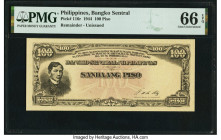 Philippines Bangko Sentral 100 Piso 29.2.1944 Pick 116r Remainder PMG Gem Uncirculated 66 EPQ. 

HID09801242017

© 2022 Heritage Auctions | All Rights...