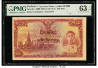 Thailand Government of Thailand 100 Baht ND (1943) Pick 51r Remainder PMG Choice Uncirculated 63 EPQ. 

HID09801242017

© 2022 Heritage Auctions | All...