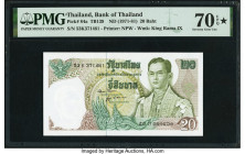 Thailand Bank of Thailand 20 Baht ND (1971-81) Pick 84a PMG Gem Uncirculated 70 EPQ S. 

HID09801242017

© 2022 Heritage Auctions | All Rights Reserve...