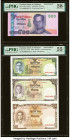 Thailand Bank of Thailand 500; 16 Baht ND (2001); 2007 Pick 107s; 117s Two Specimen PMG Choice About Unc 58 EPQ; About Uncirculated 55 EPQ. Pick 117s ...