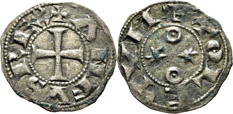 Alfonso VI (1073-1109). Dinero. Vellón. Toledo. Leyenda +ANFVS REX y +TOLETVM. C...