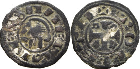 Alfonso I de Aragón (1109-1126). Dinero. Toledo. Mínimos restos de plateado original