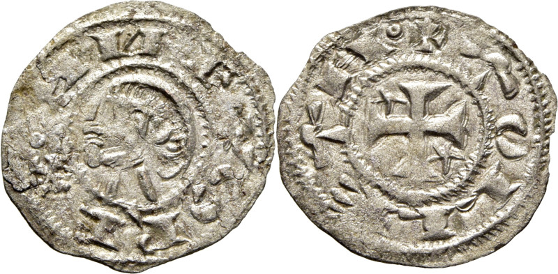 Alfonso I de Aragón (1109-1126). Dinero. Vellón. Toledo. Leyendas ANFVS REX anil...
