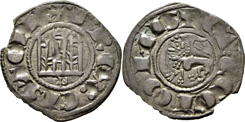 Fernando IV (1295-1312). Pepión. Vellón. Burgos. Leyendas +·F REX:CASTELLE y +ET...