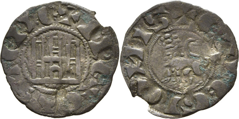 Fernando IV (1295-1312). Pepión. Vellón. Segovia. Leyendas +F REX CASTELLE y +ET...