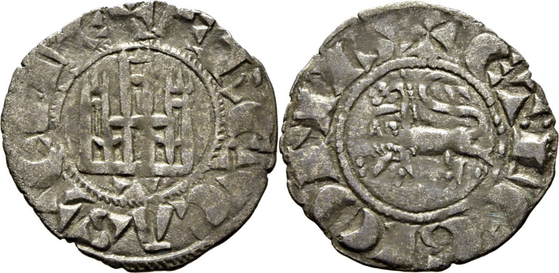 Fernando IV (1295-1312). Pepión. Vellón. Toledo. Castillo y león. Leyendas +F RE...