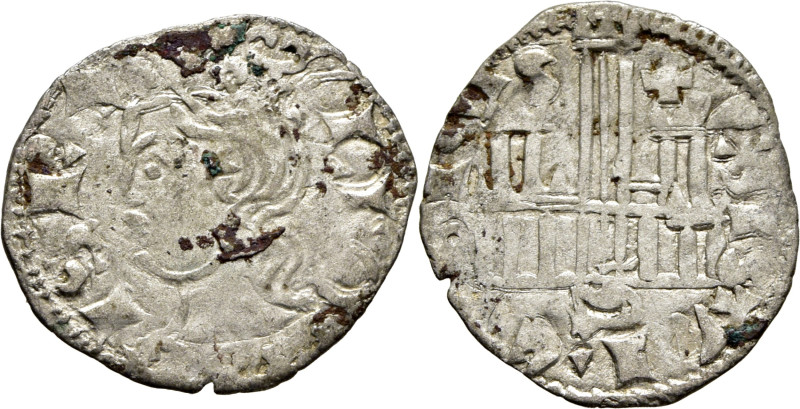 Alfonso XI (1312-1350). Cornado. Vellón. Sevilla. Busto y Castillo. La S vertica...