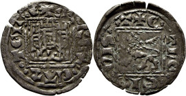 Alfonso XI (1312-1350). Novén. Vellón. Toledo. Tono. Disco de mayor tamaño