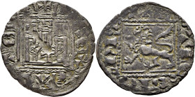 Alfonso XI (1312-1350). Novén. Vellón. Toledo. Tono