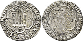 Pedro I (1350-1368). 2 maravedís. Vellón. Sevilla. EBC/MBC+
