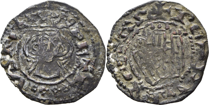 Pedro I (1350-1368). Cornado. Burgos. Busto afrontado y castillo. Cuatro flores ...