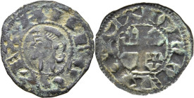 Alfonso I de Aragón (1109-1126). Dinero. Vellón. Toledo