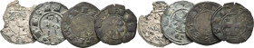 Alfonso I de Aragón (1109-1126). Dinero. Vellón. Toledo. Lote de 4